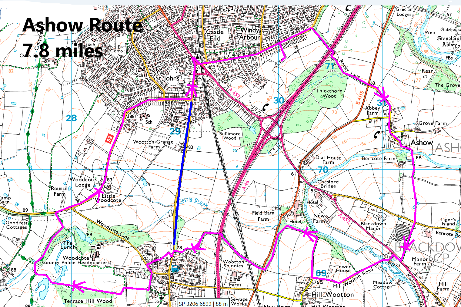 Standard Group Run Routes Kenilworth Runners